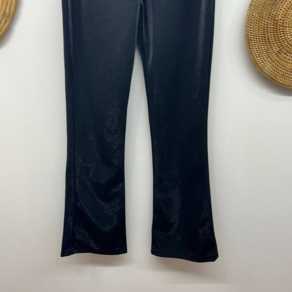 Amazing Vintage Y2K 2000s Street Magic Black Angel Chain Flare Pants Medium - Picture 5 of 7